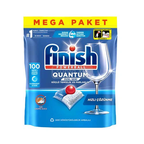 FINISH-ფინიში ჭურჭლის სარეცხი მანქანის აბები 72ც